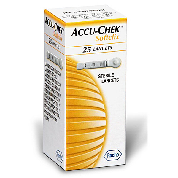 Ланцети Акку-Чек (Accu-Chek) Софтклікс 25 шт. в упаковці (Німеччина)