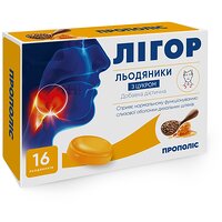Леденцы Лигор с сахаром Прополис 16 шт (Україна)