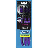 Набір зубних щіток Oral-B Всебічне чищення Black Середня, 3 шт.