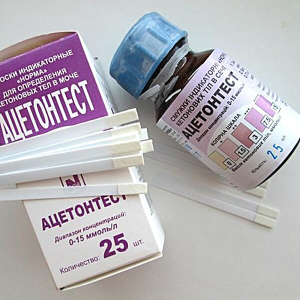 Характеристики Тест-полоски Ацетонтест, 25 шт. Норма