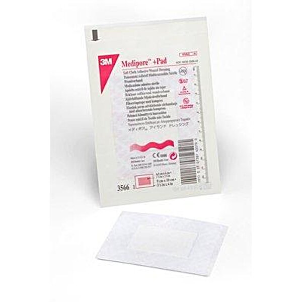 Купити Адгезивна пов'язка для ран 3M Медіпор + Пад ( Medipore + Pad ) 10 x 10 см , арт. 3566