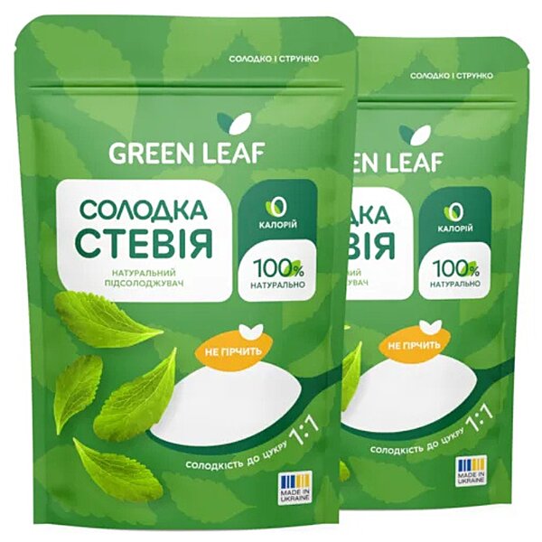 Купить Сладкая Стевия Green Leaf 250г (Украина)