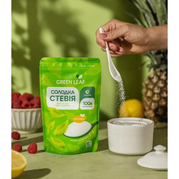 Характеристики Сладкая Стевия Green Leaf 250г (Украина)