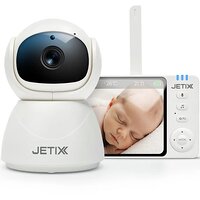Видеоняня JETIX BabyCam 5 с поворотным объективом, двусторонней связью на расстоянии до 300 м и 5-дюймовым HD-экраном (Китай)