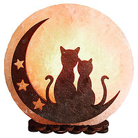 Соляний світильник "Коти на Місяці" (3-4 кг) Saltlamp