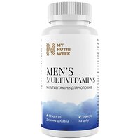 Мультивитамины для мужчин, Mens Multivitamins, My Nutri Week, 90 капсул (Украина)