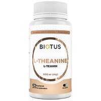 L-теанін, L-Theanine, Biotus, 600 мг, 100 капсул (Україна)