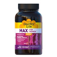Жіночий комплекс вітамінів і мікроелементів без заліза Max for Women Iron Free Country Life №120