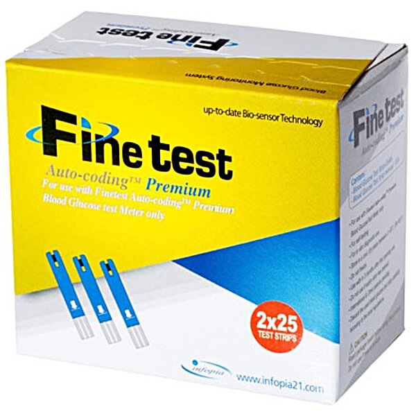 Тест-смужки Finetest premium, 50 шт (Південна Корея)
