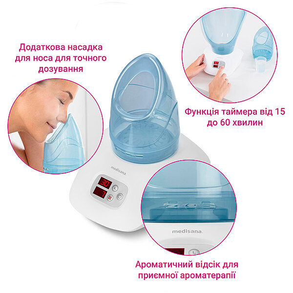 Характеристики Распариватель для лица Medisana DS 400 (Германия)