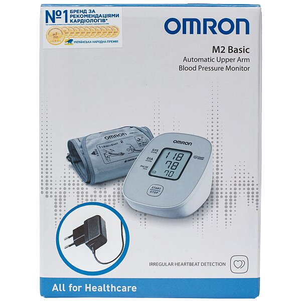 Купити Тонометр OMRON M2 Basic з адаптером HHP-CM01 HEM-7121J-E (Японія)