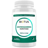 Ашваганда, Ashwagandha, Biotus, 1350 мг, 120 капсул (Україна)