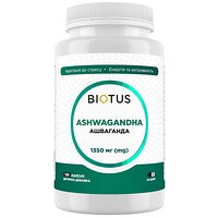 Ашваганда, Ashwagandha, Biotus, 1350 мг, 120 капсул (Україна)