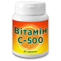 Витамин C-500 КРАСОТА И ЗДОРОВЬЕ 30 таблеток (500 мг)