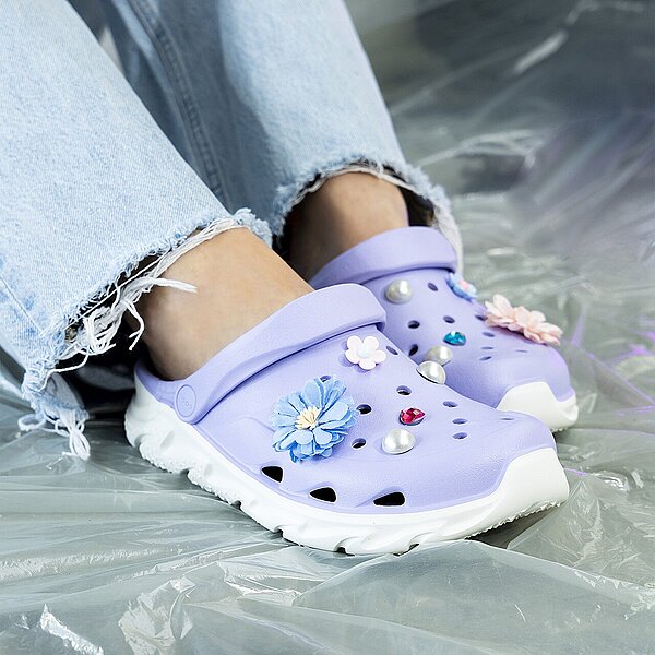 Купить Женские анатомические сабо COQUI CODY 6432 Lt.lila/White (Чехия)