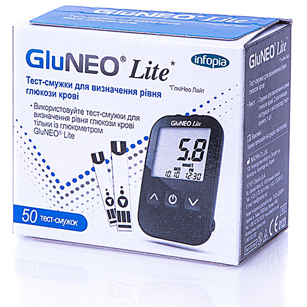Тест- смужки GluNeo Lite ( ГлюНео Лайт ) , 50 шт.