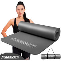 Коврик для фитнеса и йоги EasyFit NBR 10 мм Серый S122-1097