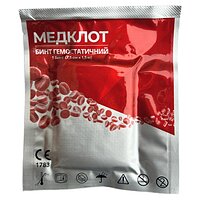 Кровоостанавливающий бинт (гемостатический) Медклот 7,5 см X 1,5 м (от 10 шт) S56-4685 №2
