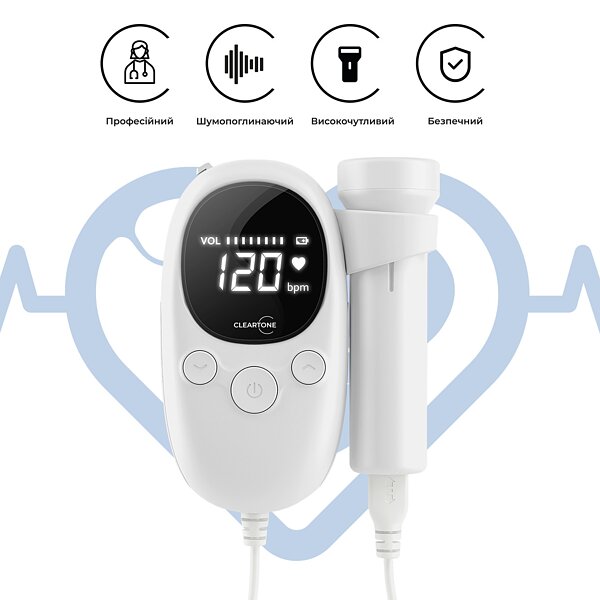 Фетальный доплер Cleartone U90 (U90-RA)