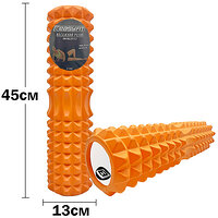 Ролик массажный EasyFit Grid Roller 45 см v.2.2 Оранжевый S122-1191