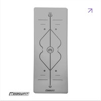 Коврик для йоги профессиональный EasyFit Pro каучук 5 мм Серый S122-2101