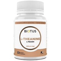 L-теанін, L-Theanine, Biotus, 600 мг, 60 капсул (Україна)