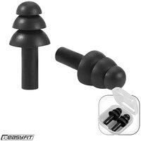 Силиконовые беруши многоразовые EasyFit черные S122-2137