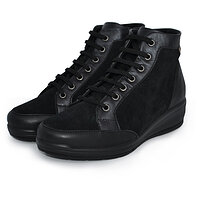 Жіночі черевики H9310 Camoscio / Nappa Nero Hergos