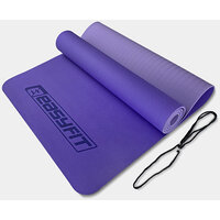 Коврик для йоги и фитнеса EasyFit TPE+TC 6 мм двухслойный сиреневый-св.сиреневый S122-1125