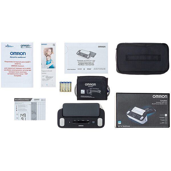 Тонометр и ЭКГ (2 в 1) OMRON Complete HEM-7530T-E3 (Япония)