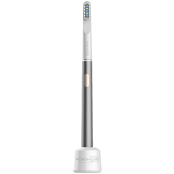 Звукова відбілювальна зубна щітка MEDICA+ Lux 10ХN Aluminum Portable Grey (Japan) S44-1983869525