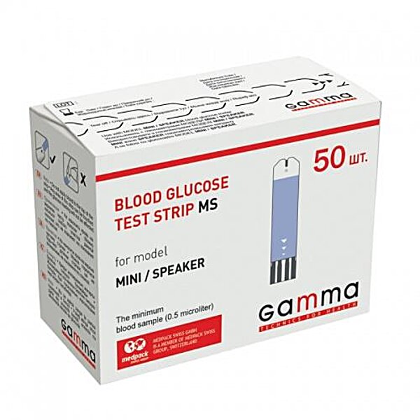 Тест - смужки Gamma MS , 50шт .