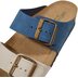 Женские шлепанцы Grunland CB2249 11HOLA JEANS-MULTI, бело-синие (Италия)