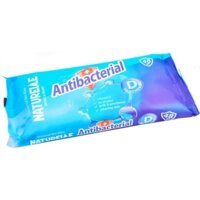 Вологі серветки NATURELLE antibacterial, D - panthenol, 48 шт