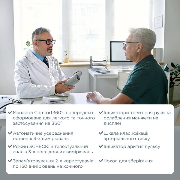 Автоматический тонометр B.Well MED-58 (Швейцария)