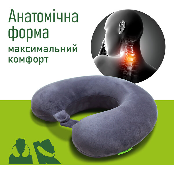 Фото Подушка для подорожей Memory Foam Elite Decor PMF 001-1