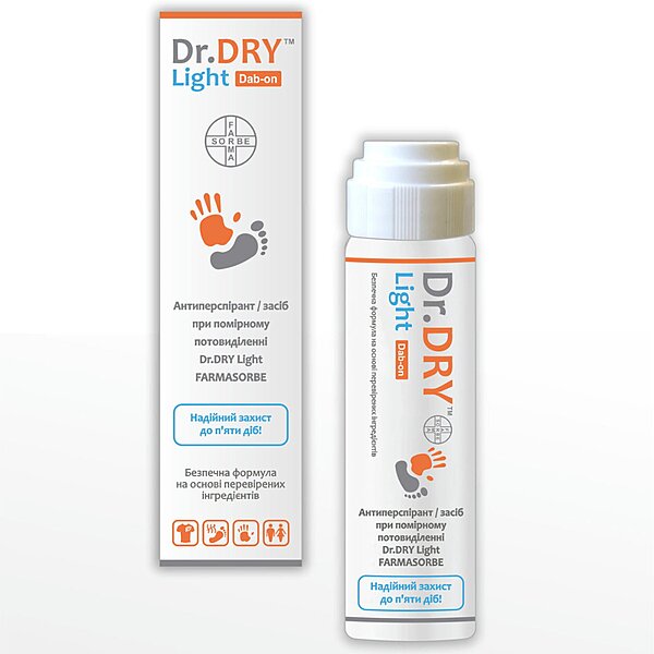 Купити Антиперспірант Farmasorbe Dr.DRY Light Dab-on, 50 мл (Україна)