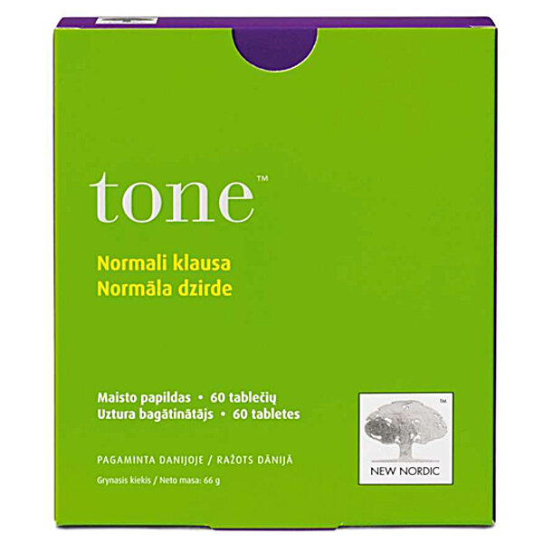 New Nordic Засіб для покращення слуху Tone 60 таблеток