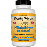 L-glutathione, глутатіон, Healthy Origins, Setria, знижений, 250 мг, 150 капcул S125-HOG-41334