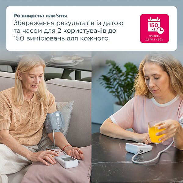 Автоматичний тонометр B.Well MED-51 з адаптером  (Швейцарія)