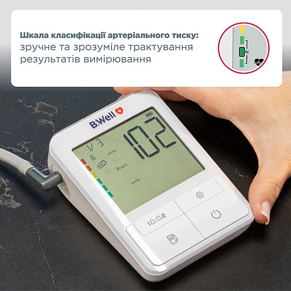 Автоматичний тонометр B.Well MED-51 з адаптером  (Швейцарія)