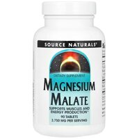 Малат, магній Magnesium Malate, Source Naturals, 3750 мг, 90 таблеток (1250 мг в 1 таблетці) S125-SNS-00261