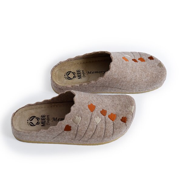 Жіночі анатомічні капці Mubb Beige 8137-22 (Сербія)