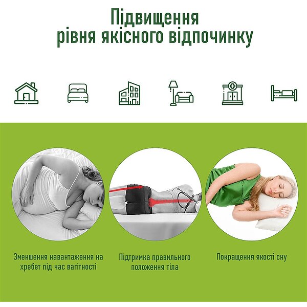 Ортопедична подушка Elite Decor для ніг та колін PMF 008 