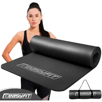 Коврик для фитнеса и йоги EasyFit NBR 10 мм Черный S122-1094