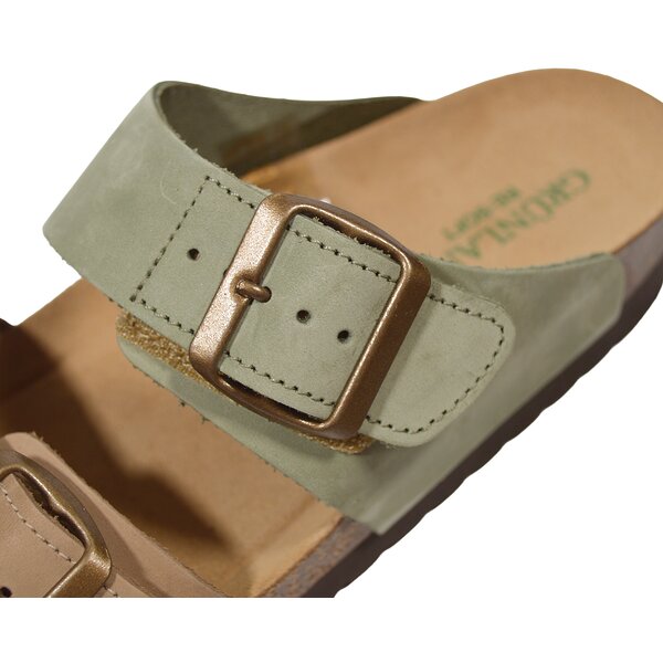 Жіночі шльопанці Grunland CB2249 11HOLA BEIGE-MULTI, м'ятно-бежеві (Італія)
