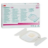 Яка фіксує пов'язка 3M Tegaderm CHG IV, 1660R, 7 x 8,5 см
