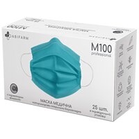 Медицинская маска Abifarm М100 professional с индикатором влажности, 4-слой стер биоразлагаемая (25 шт