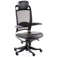 Крісло ергономічне FULKRUM BLACK LEATHER Special4You