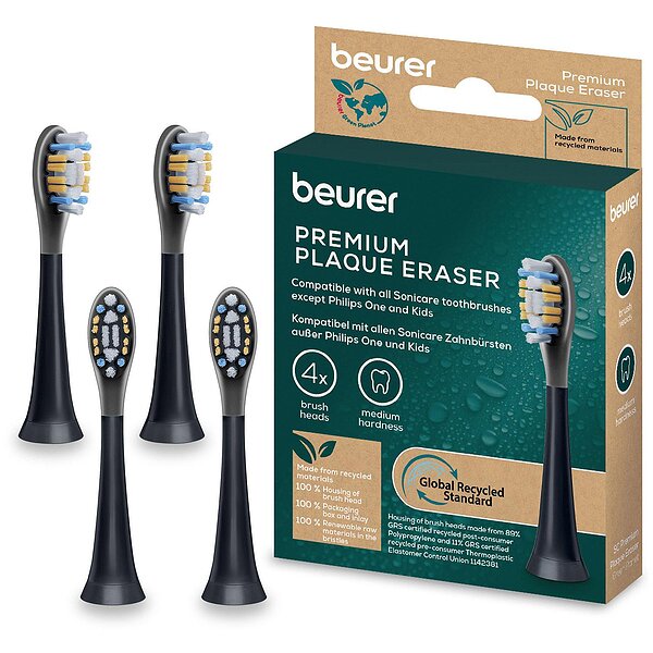 Фото Насадки для зубних щіток Beurer SC Premium Plaque Eraser 4x GP, проти нальоту (Німеччина)